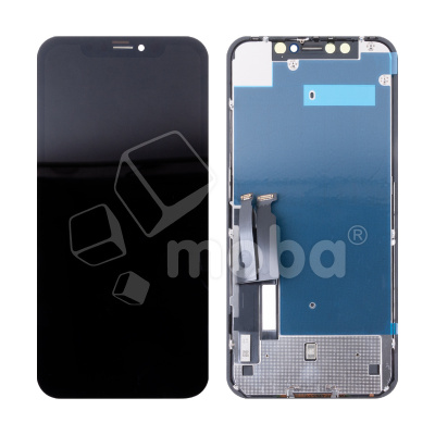 Дисплей для iPhone Xr, совместимый с корпусом iPhone 13/14/15 в сборе с тачскрином Черный - Оптима