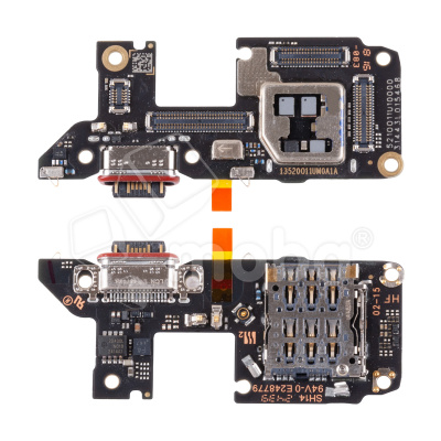 Шлейф для Xiaomi Poco F7 Ultra (24122RKC7G) плата системный разъем/разъем SIM/микрофон - Премиум