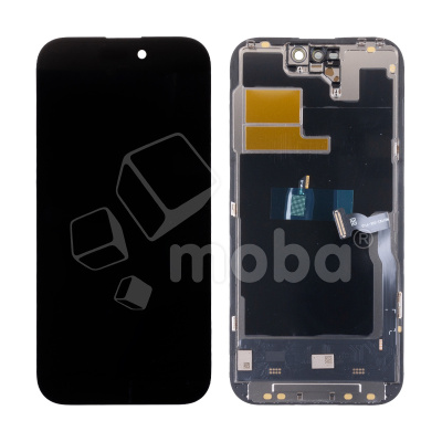 Дисплей для iPhone 14 Pro (A2891) в сборе с тачскрином Черный - DD (Soft OLED, Full HD, 120 Гц) (площадка под IC)