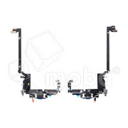 Шлейф для iPhone 17 Pro Max (A3526) на системный разъем/микрофон Синий - Премиум