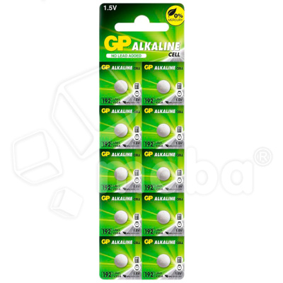 Батарейка AG3/LR736/LR41/392A/192 GP Alkaline 1.5V (10 шт. в блистере)