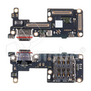 Шлейф для Realme GT 7 (RMX5061) плата системный разъем/разъем SIM/микрофон - Премиум