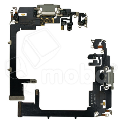 Шлейф для iPhone 11 Pro (A2215) на системный разъем/микрофон Белый