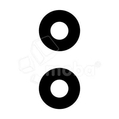 Стекло камеры для Samsung Galaxy A06 4G (A065F) (комплект 2 шт.) Черный