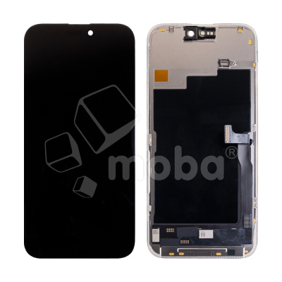 Дисплей для iPhone 15 Pro Max (A3106) в сборе с тачскрином Черный - (Hard OLED) Стандарт (площадка под IC)
