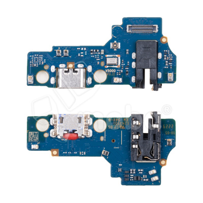 Шлейф для Realme C30s (RMX3690) плата на системный разъем/разъем гарнитуры/микрофон - Премиум