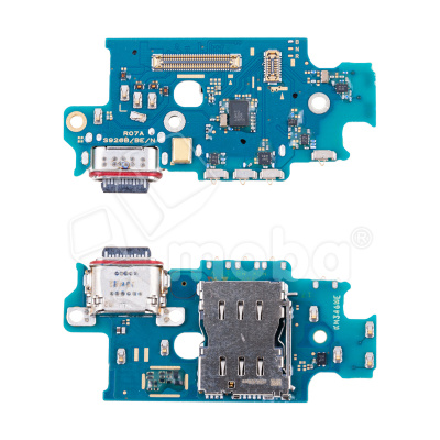 Шлейф для Samsung Galaxy S24+ (S926B/EU version) плата системный разъем/разъем SIM/микрофон - Премиум