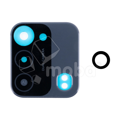 Стекло камеры для Tecno Spark 8C (KG5n) (комплект 2 шт.) Черный