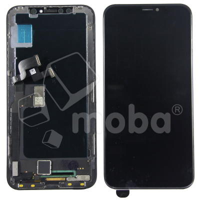 Дисплей для iPhone X (A1865/A1901) в сборе с тачскрином Черный - OR (Снятый, заменено ТОЛЬКО стекло)