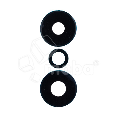 Стекло камеры для Xiaomi Redmi Note 13 Pro 5G (2312DRA50C/2312CRAD3C/2312DRA50G/2312DRA50I) (комплект 3 шт.) Черный