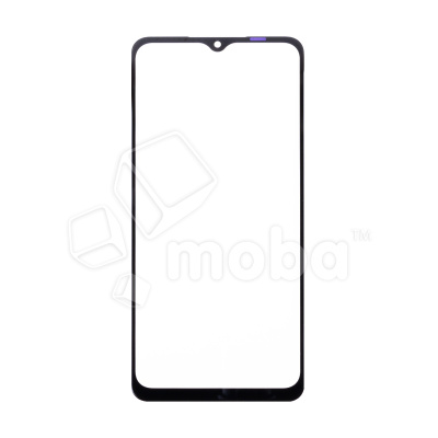 Стекло для переклейки Samsung Galaxy M12 (M127F) в сборе с OCA пленкой Черный - OR (Mitsubishi)