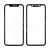 Стекло для переклейки iPhone 11 в сборе с рамкой и OCA пленкой Черный - OR (Mitsubishi)