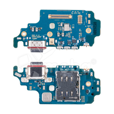 Шлейф для Samsung Galaxy S21 Ultra (G998U/America/EU version) плата системный разъем/разъем SIM/микрофон - Премиум