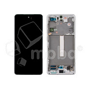 Дисплей для Samsung Galaxy S21 FE (G990B) модуль с рамкой Белый - OR (SP)
