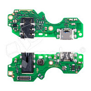 Шлейф для Infinix Hot 20i (X665E) плата на системный разъем/разъем гарнитуры/микрофон - Премиум