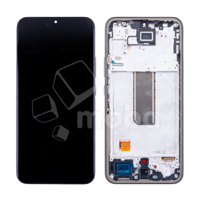 Дисплей для Samsung Galaxy A34 5G (A346B) модуль с рамкой Черный - (OLED) (Small Size)