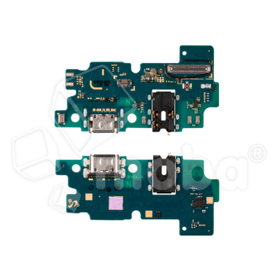 Шлейф для Samsung Galaxy A50 (A505F) плата системный разъем/разъем гарнитуры/микрофон - Премиум