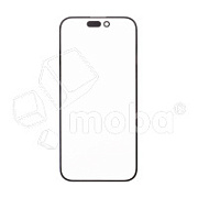 Стекло для переклейки iPhone 15 Plus (A3094) с OCA пленкой Черный - OR (Feaglet)