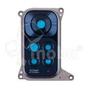 Стекло камеры для Xiaomi Redmi Note 11 (2201117TY) в сборе с рамкой Черный