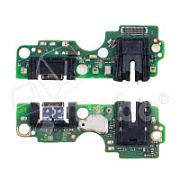 Шлейф для Infinix Smart 8 Pro (X6525B) плата на системный разъем/разъем гарнитуры/микрофон - Премиум