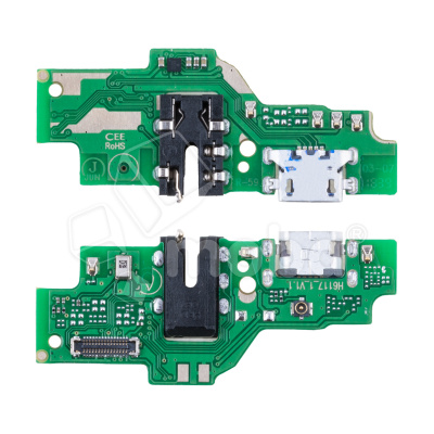 Шлейф для Infinix Hot 10 Lite (X657B) плата на системный разъем/разъем гарнитуры/микрофон