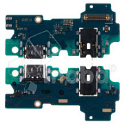 Шлейф для Samsung Galaxy A22 (A225F) плата системный разъем/разъем гарнитуры/микрофон - Премиум
