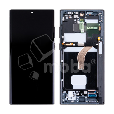 Дисплей для Samsung Galaxy S22 Ultra (S908B/S9080) модуль с рамкой Серый - OR (SP)