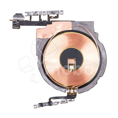 Шлейф для iPhone 13 (A2635) на беспроводную зарядку/кнопку включения/кнопки громкости - Премиум