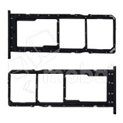 Держатель SIM для Samsung Galaxy A03 (A035F) Черный