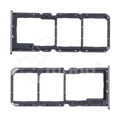 Держатель SIM для Realme C33 (RMX3624) Черный