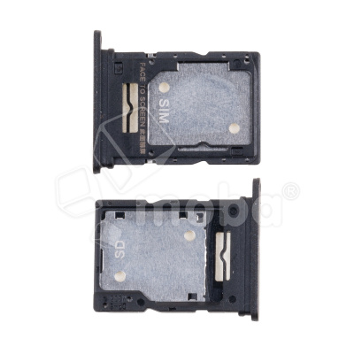 Держатель SIM для Xiaomi Redmi Note 14 4G (24117RN76O/24117RN76G) Черный