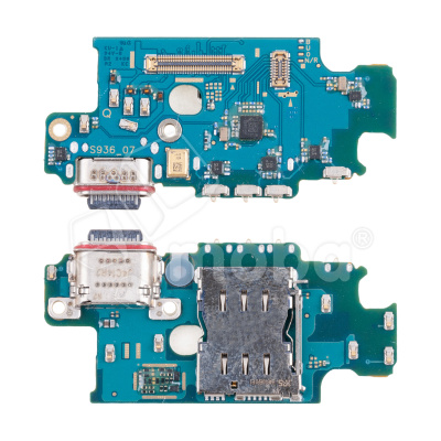 Шлейф для Samsung Galaxy S25+ (S936B) плата на системный разъем/разъем SIM/микрофон - Премиум