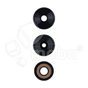 Стекло камеры для Tecno Spark Go 2024 (BG6) (комплект 3 шт.) Черный