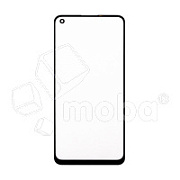 Стекло для переклейки Realme 8 4G/8 Pro (RMX3085/RMX3081) в сборе с OCA пленкой Черный - OR (Mitsubishi)