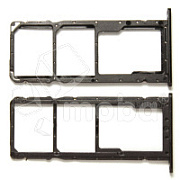 Держатель SIM для Huawei Honor 8A/8A Pro/8A Prime (JAT-LX1/JAT-L41) Черный