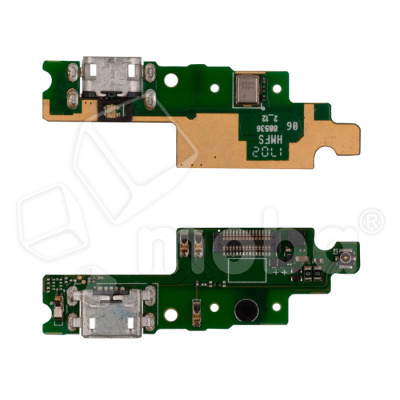 Шлейф для Xiaomi Redmi 4X (MAG138) плата на системный разъем/микрофон - Премиум