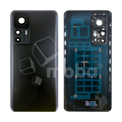 Задняя крышка для Xiaomi 12T Pro (22081212UG) Черный (Матовая) - Премиум