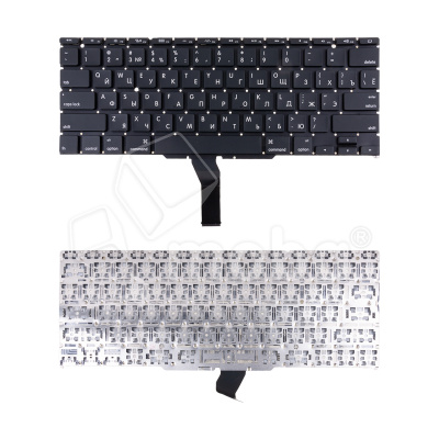 Клавиатура для ноутбука MacBook Air 11" A1370/A1465 (2011-2015, прямой Enter RU) Черный