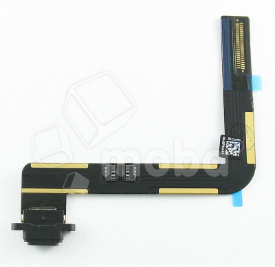 Шлейф для iPad Air 1/iPad 5/6 9.7" 2013/2017/2018 (A1474/A1475/A1476/A1822/A1823/A1893/A1954) на системный разъем Черный
