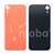 Задняя крышка для iPhone Xr (A2105) Коралловый (стекло, монолит, широкий вырез под камеру, логотип) - Премиум