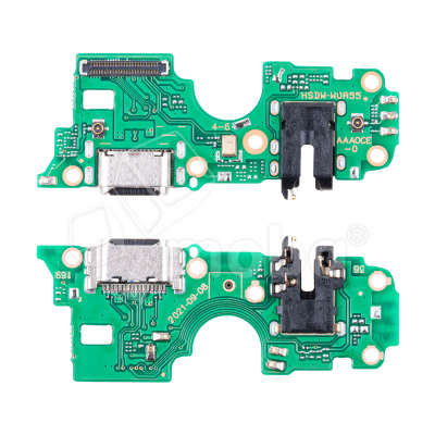 Шлейф для Realme 8 5G/Narzo 30 5G (RMX3241/RMX3242) плата на системный разъем/разъем гарнитуры/микрофон