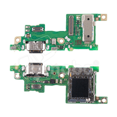 Шлейф для Infinix Note 50 Pro 4G (X6855) плата на системный разъем/разъем SIM/микрофон - Премиум