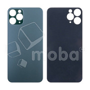 Задняя крышка для iPhone 11 Pro (A2215) Темно-зеленый (стекло, широкий вырез под камеру, логотип)