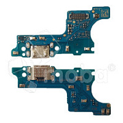 Шлейф для Samsung Galaxy A01/M01F (A015F/M015F) плата системный разъем/микрофон (широкий коннектор)
