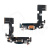Шлейф для iPhone 13 (A2635) на системный разъем/микрофон Черный - Премиум