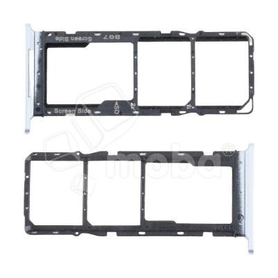 Держатель SIM для Tecno Spark 20C (BG7n) Серебро