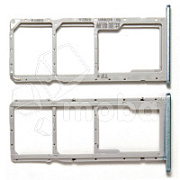 Держатель SIM для Huawei Honor 9A/Y6p/Y5p (MOA-LX9N/MED-LX9N/DRA-LX9) Голубой