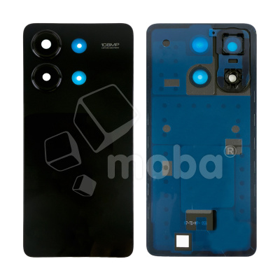 Задняя крышка для Xiaomi Redmi Note 13 4G (23129RAA4G/23124RA7EO/23129RA5FL) Черный - Премиум