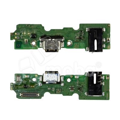 Шлейф для Vivo Y04/Y04s (V2430/V2531) плата на системный разъем/разъем гарнитуры/микрофон - Премиум